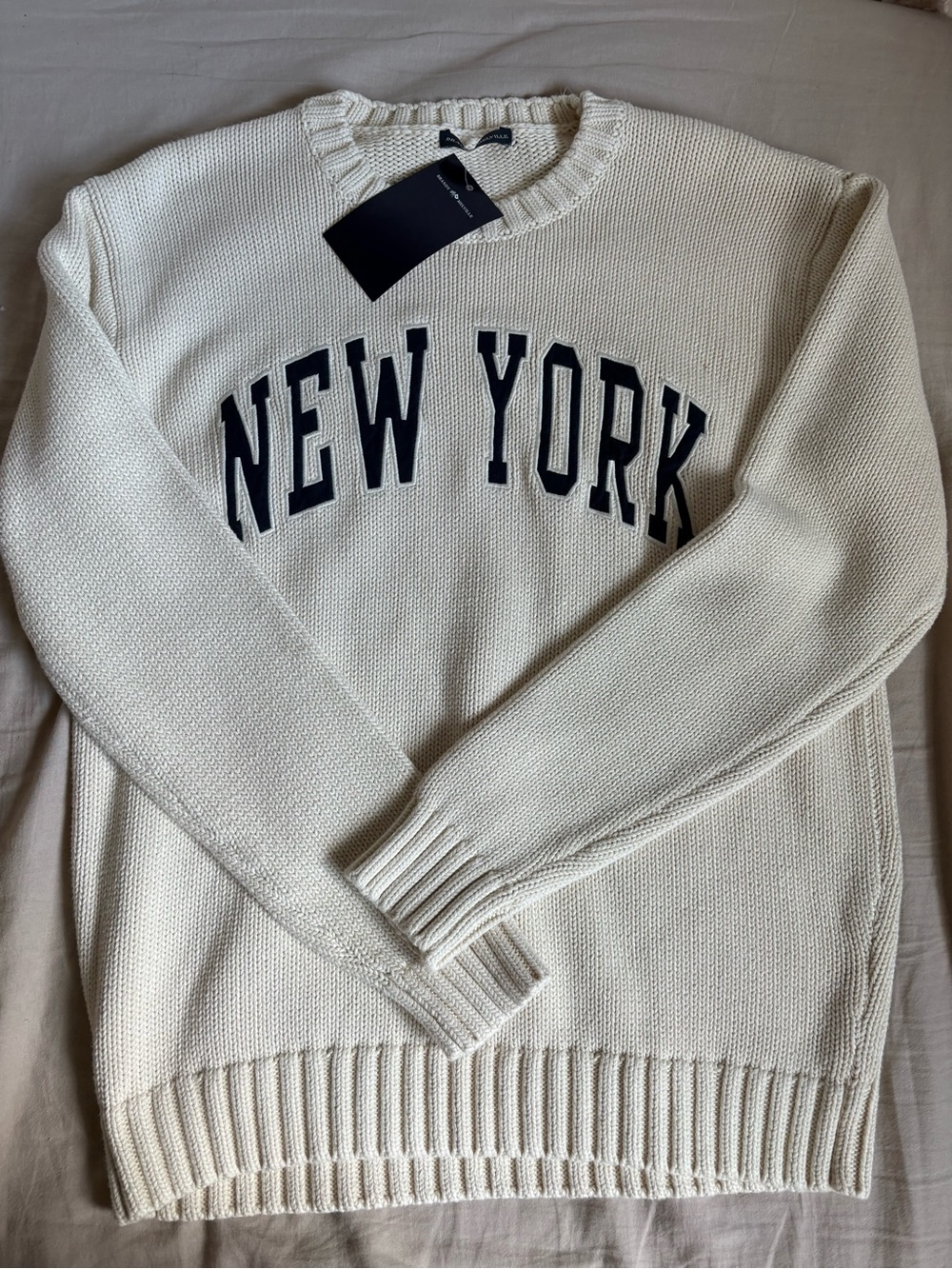 Brandy Melville ‘New York’ Cotton Knit Sweater
